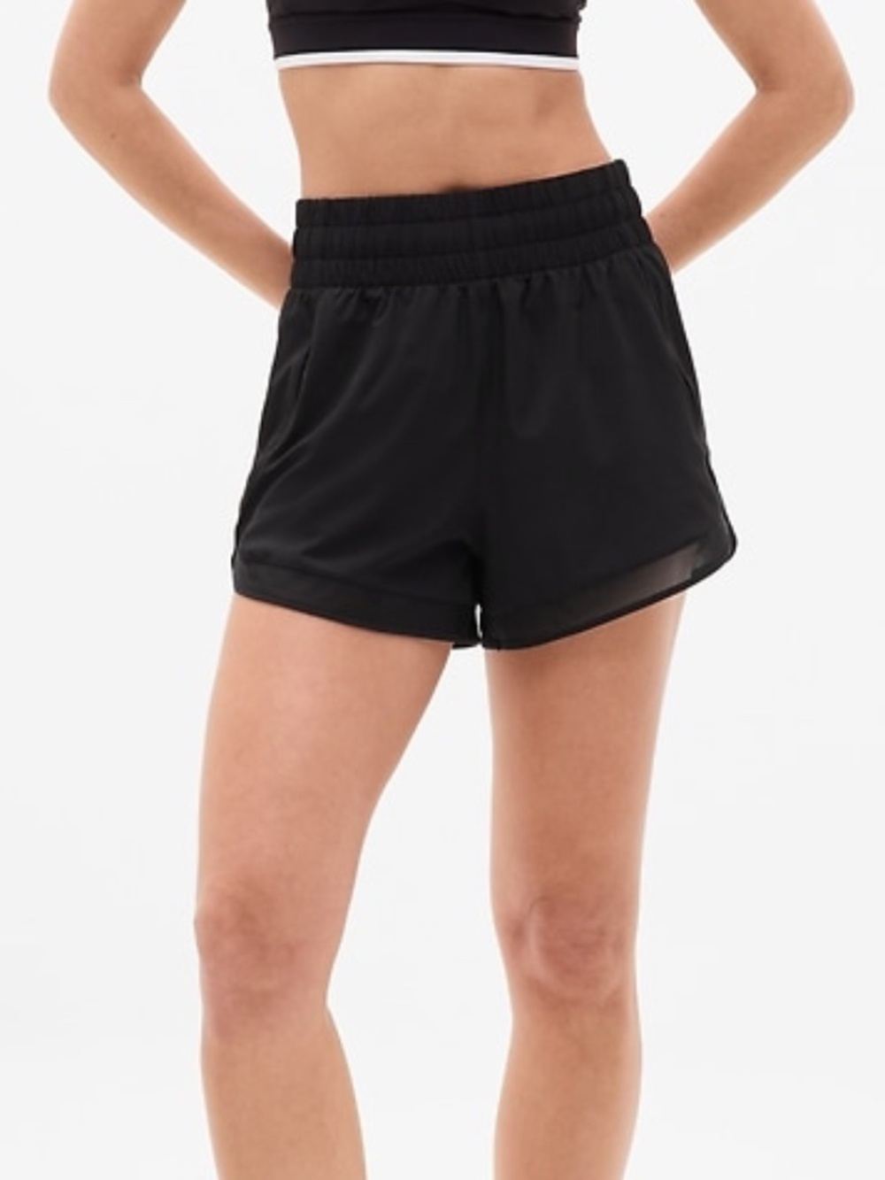 Athleta Mesh Racer Run High Rise 3" Short - Picture 5 of 8